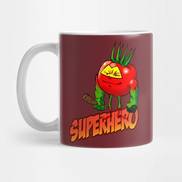 Foodietoon / Veggie Superheroes / Tomato "The Barbarian" by ProjectX23